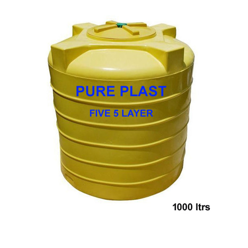 5 Layer Yellow Water Tank 1000 ltrs