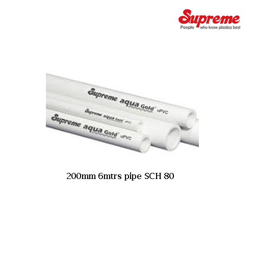 8''UPVC PIPE (200mm) 6mtrs