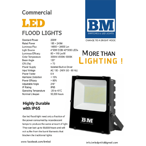 200W LED FLOOD LIGHT