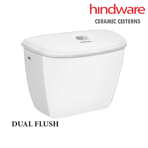 WHITE DUAL FLUSH CERAMIC CISTERNS