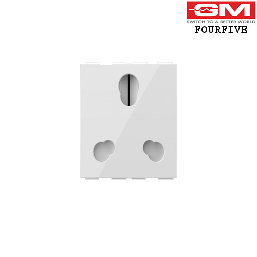 6 & 16A 2M Universal Socket AA2031 (GLOSSY WHITE)
