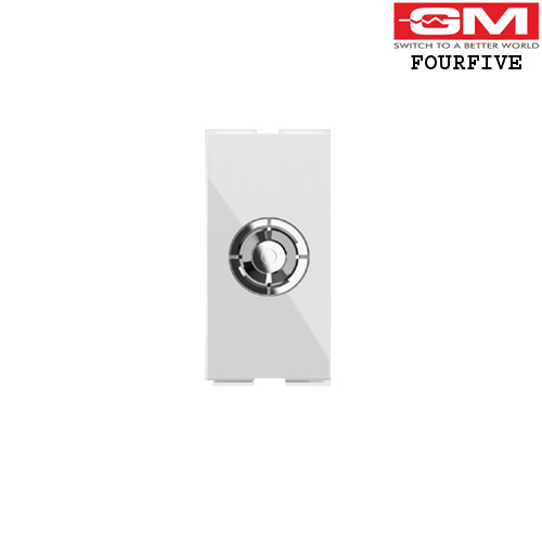 1M Coaxial 40-862 MHZ TV Socket AA1032 (GLOSSY WHITE)