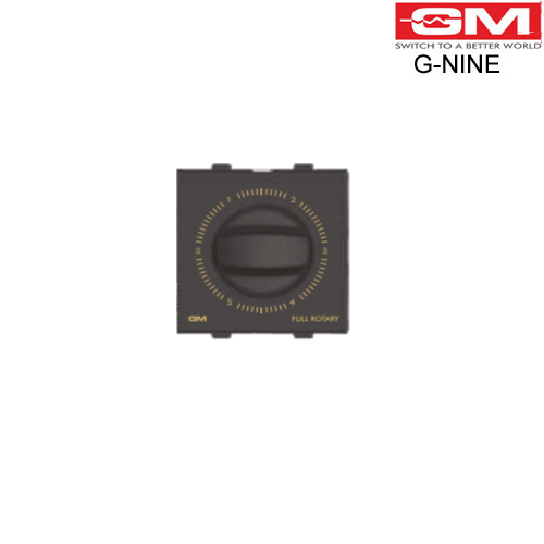 5 step Fan Regulator 100W 2M Full Rotary ( GRAPHITE MAGNESIA)