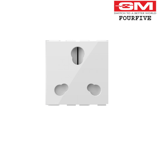 6 & 16A 2M Universal Socket AA2160 ( GLOSSY WHITE)