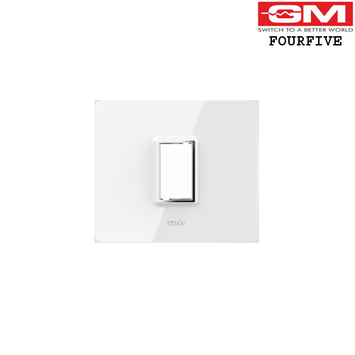 FOREST GLOSSY COVER PLATE WITH FRAME (WHITE 1M)