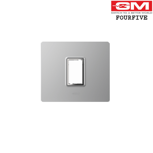 FOREST METALIK COVER PLATE WITH FRAME (SILVER 1M*)