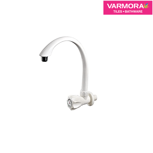 Sink cock with swivel spout & wall flange PTMT P110306