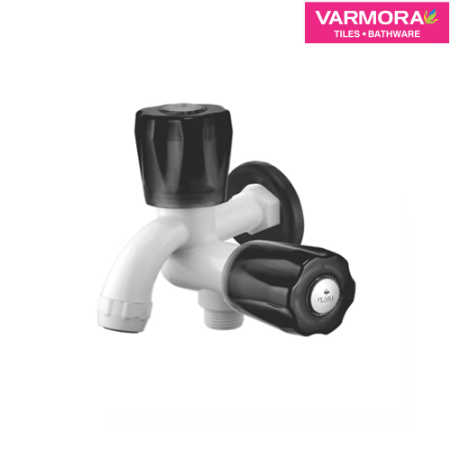 2 way bib cock with wall flange P150305