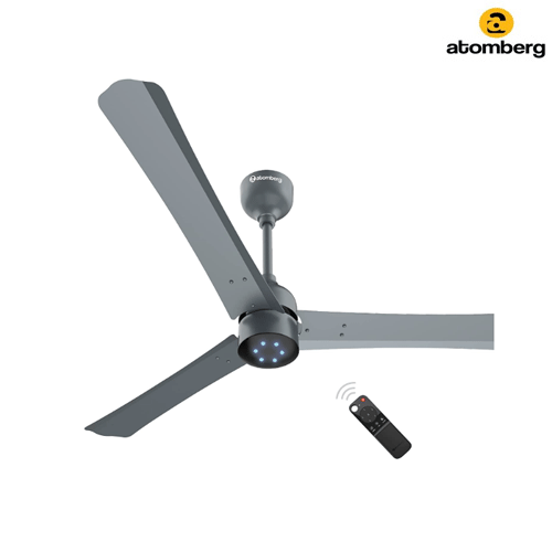 Atomberg Renesa+ 1200 mm BLDC Motor with Remote 3 Blade Ceiling Fan (Sand Grey)