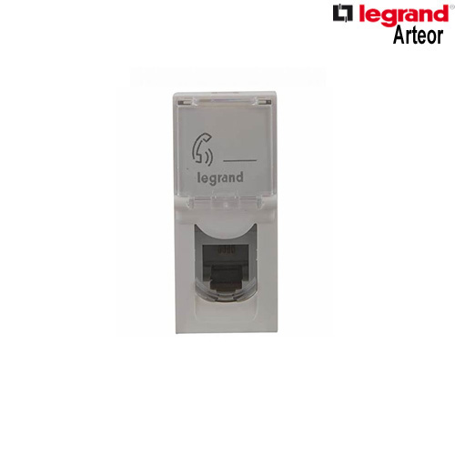 Champagne 1M RJ11 Telephone Socket+Shutter SQ